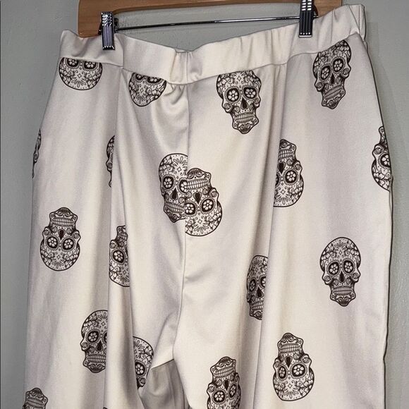 Skull Print Jogger Cropped Pants 3XL - Picture 8 of 9